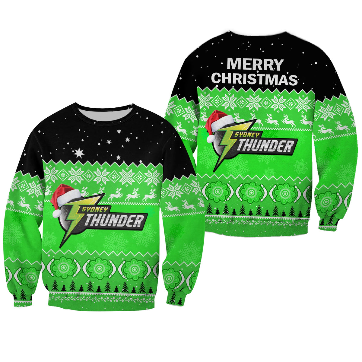 thunder-cricket-sweatshirt-aboriginal-merry-christmas