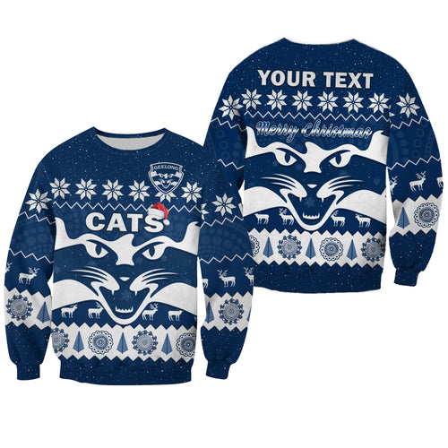 custom-personalised-cats-football-christmas-sweatshirt-geelong-aboriginal-painting