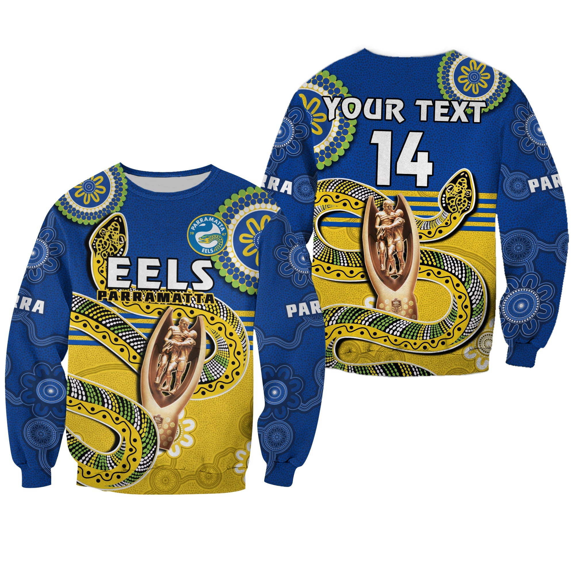custom-text-and-number-eels-rugby-sweatshirt-parra-2022-indigenous-proud-premiers