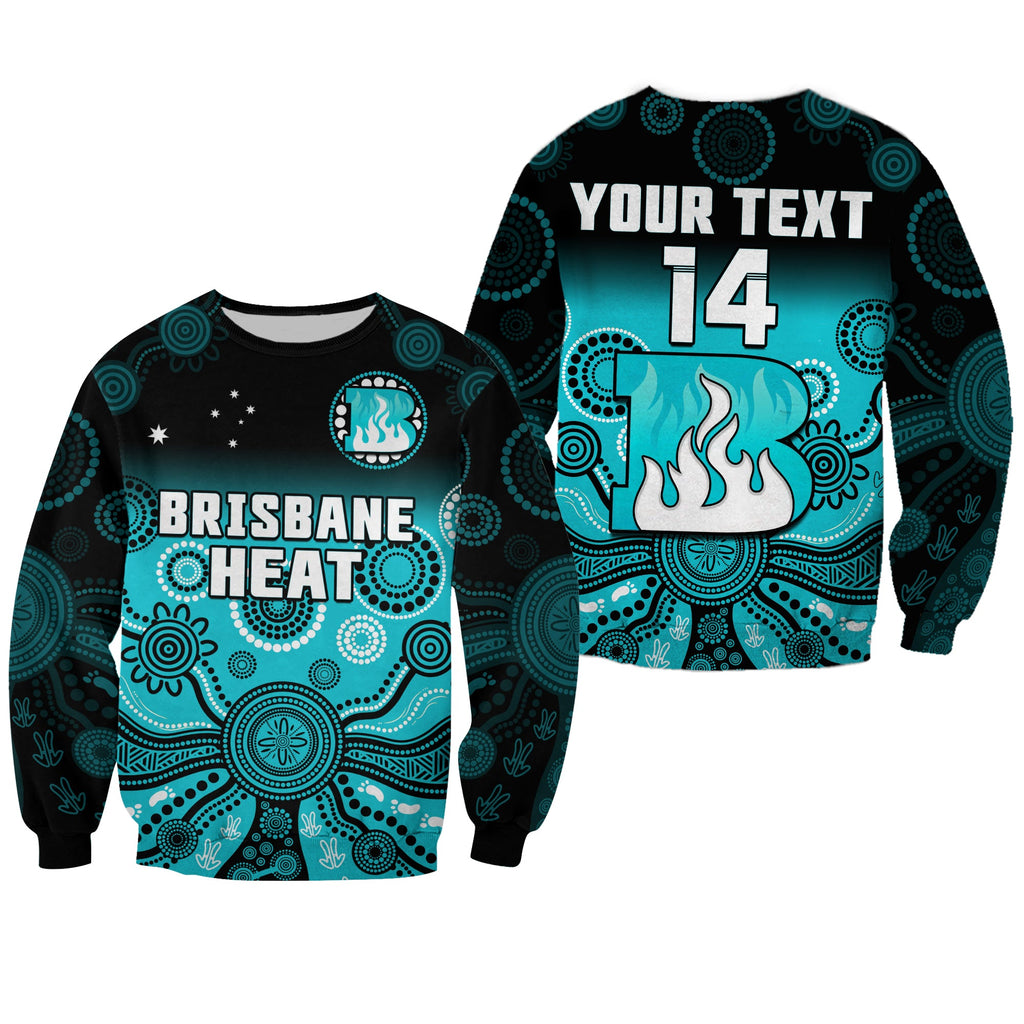 custom-text-and-number-brisbane-heat-sweatshirt-gradient-aboriginal-dot-painting