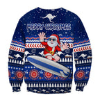 australia-christmas-sweatshirt-aussie-aboriginal-santa-claus-is-surfing-with-kangaroo