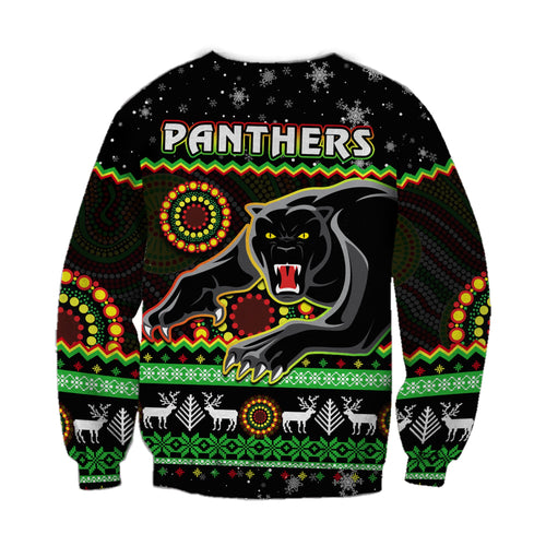 panthers-christmas-sweatshirt-aboriginal-pattern-penrith-black-version