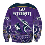 custom-text-and-number-melbourne-storm-rugby-sweatshirt-indigenous-boomerang-gradient-style