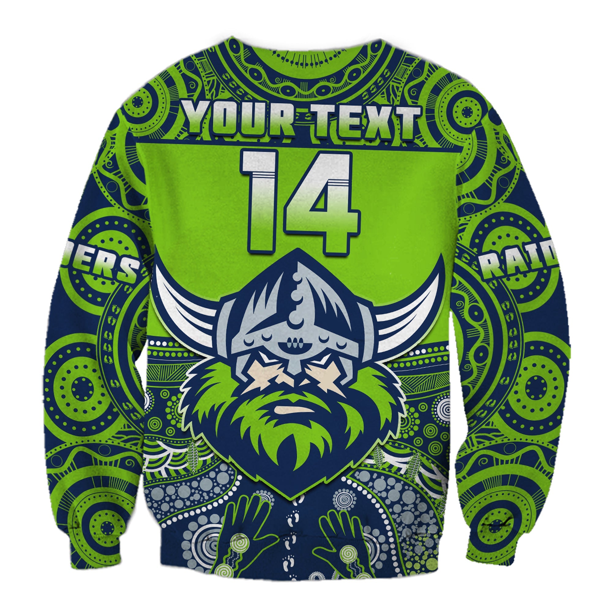custom-text-and-number-raiders-rugby-sweatshirt-aboriginal-pattern