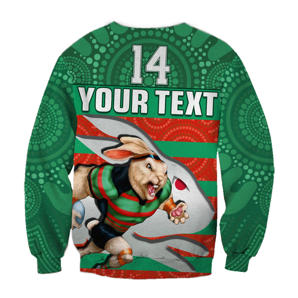 custom-text-and-number-rabbitohs-rugby-sweatshirt-aboriginal-dot-painting-glory-glory-sporty-style