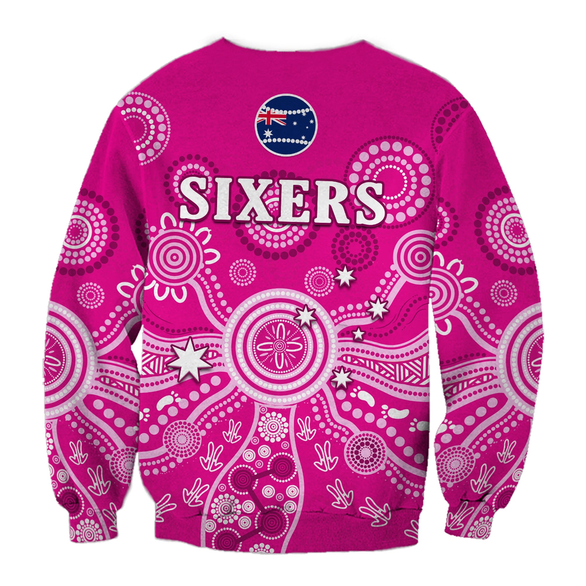 sydney-sixers-sweatshirt-cricket-indigenous-australian-art-ver02