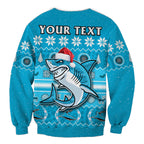 custom-personalised-sharks-christmas-sweatshirt-cronulla-sutherland-aboriginal-art-merry-xmas