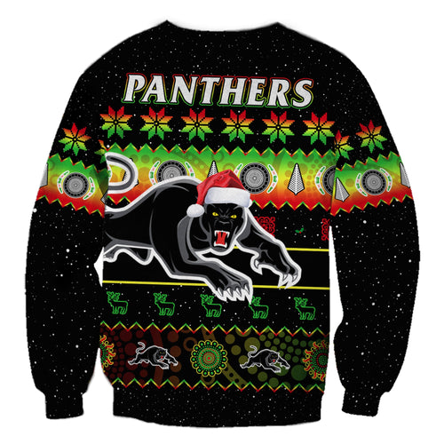 penrith-panthers-christmas-sweatshirt-the-riff-aboriginal-art-merry-xmas