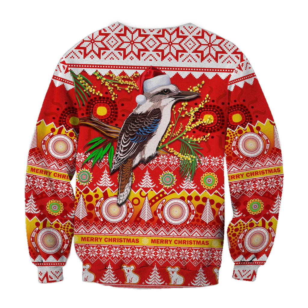 australia-sweatshirt-kookaburra-mix-golden-wattle-aboriginal-art-merry-christmas