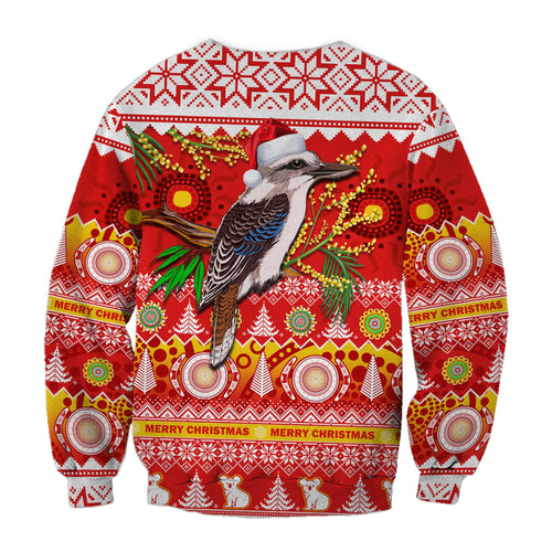 australia-sweatshirt-kookaburra-mix-golden-wattle-aboriginal-art-merry-christmas