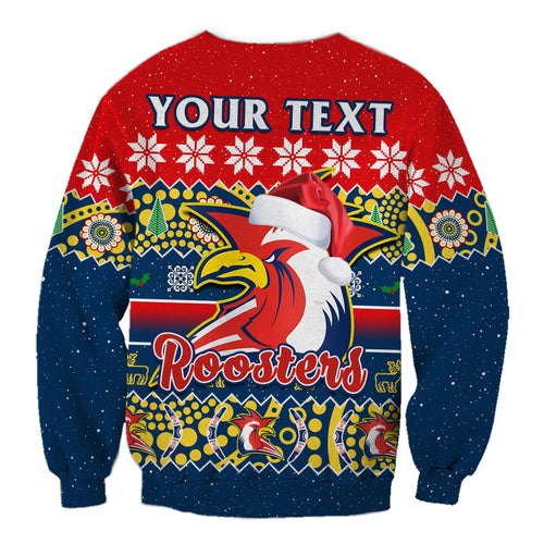 custom-personalised-sydney-roosters-christmas-sweatshirt-easts-aboriginal-art-merry-xmas
