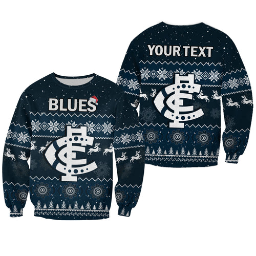 custom-personalised-carlton-football-sweatshirt-blues-indigenous-merry-christmas
