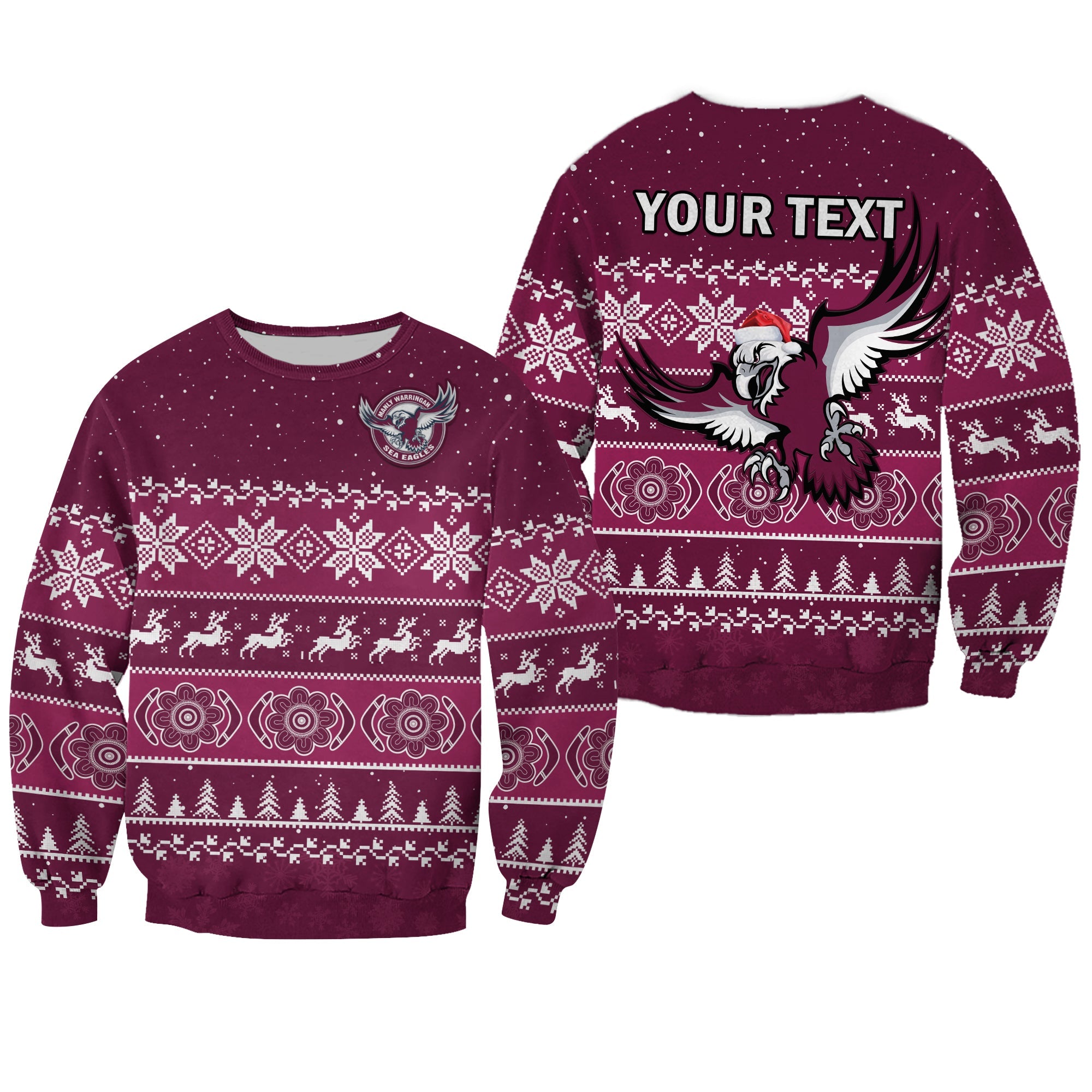 custom-personalised-sea-eagles-rugby-sweatshirt-indigenous-silvertails-merry-christmas