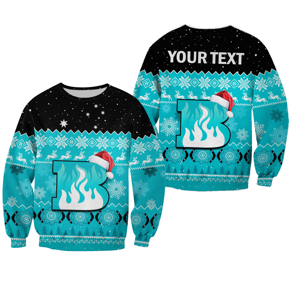 custom-personalised-brisbane-heat-cricket-sweatshirt-aboriginal-merry-christmas