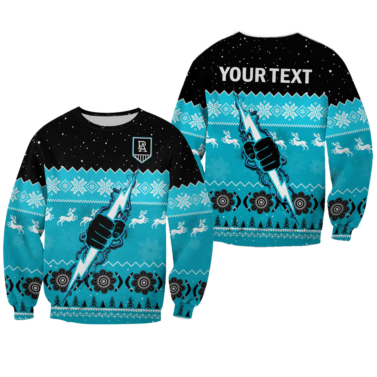 custom-personalised-port-adelaide-football-sweatshirt-magentas-indigenous-merry-christmas