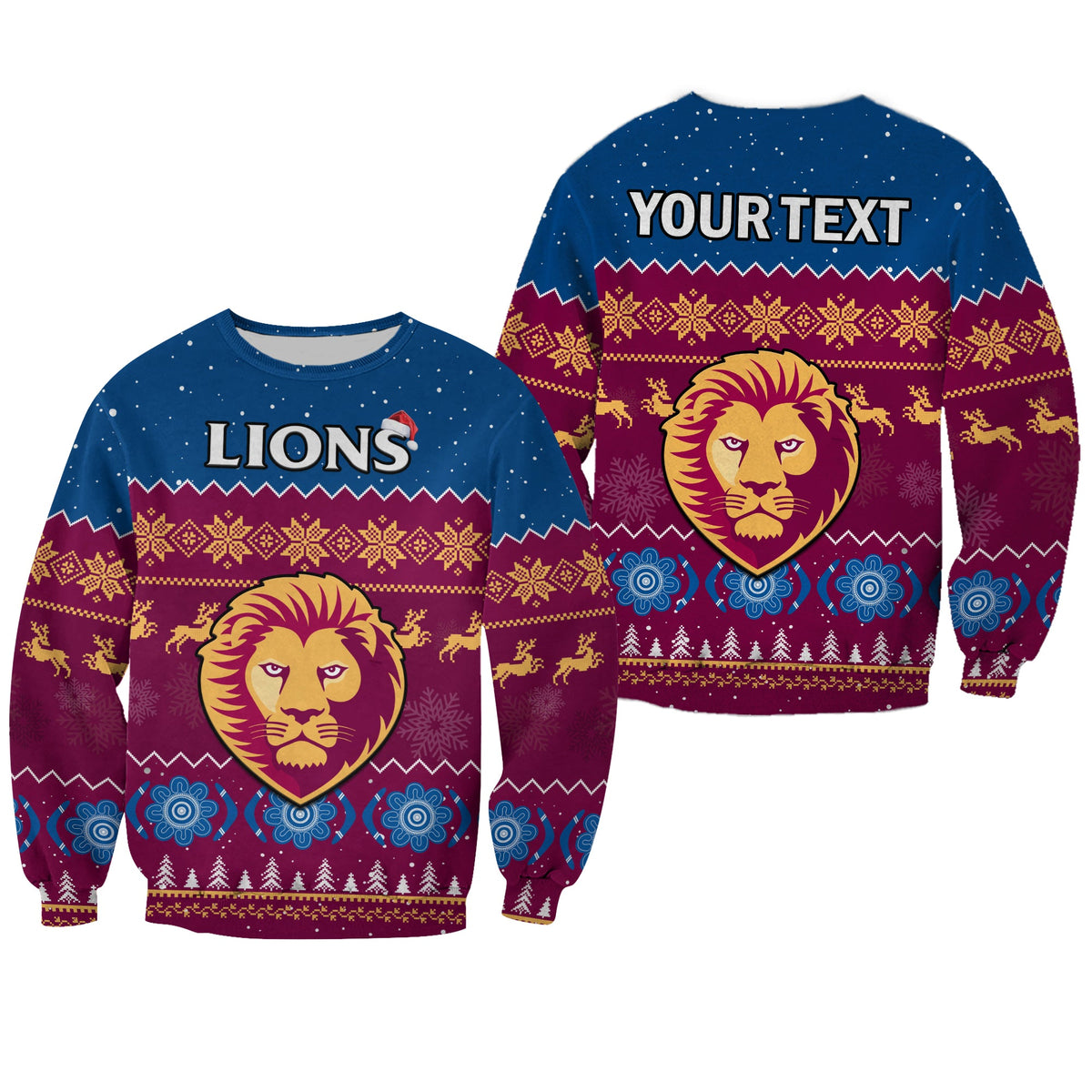 custom-personalised-brisbane-football-sweatshirt-lions-indigenous-merry-christmas