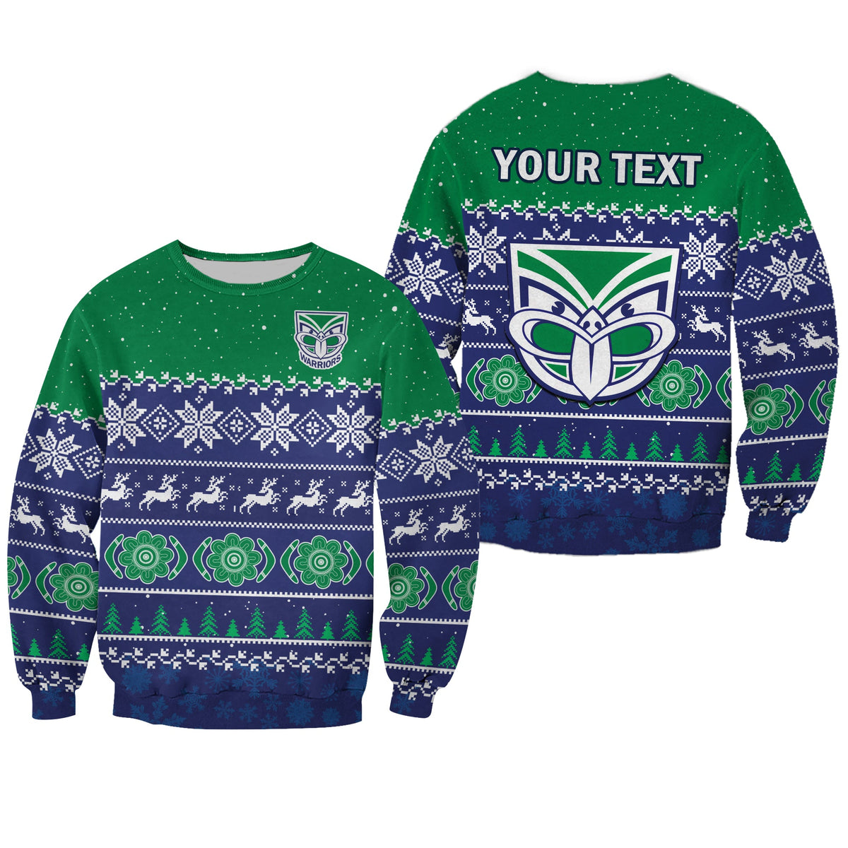 custom-personalised-warriors-rugby-sweatshirt-new-zealand-indigenous-merry-christmas