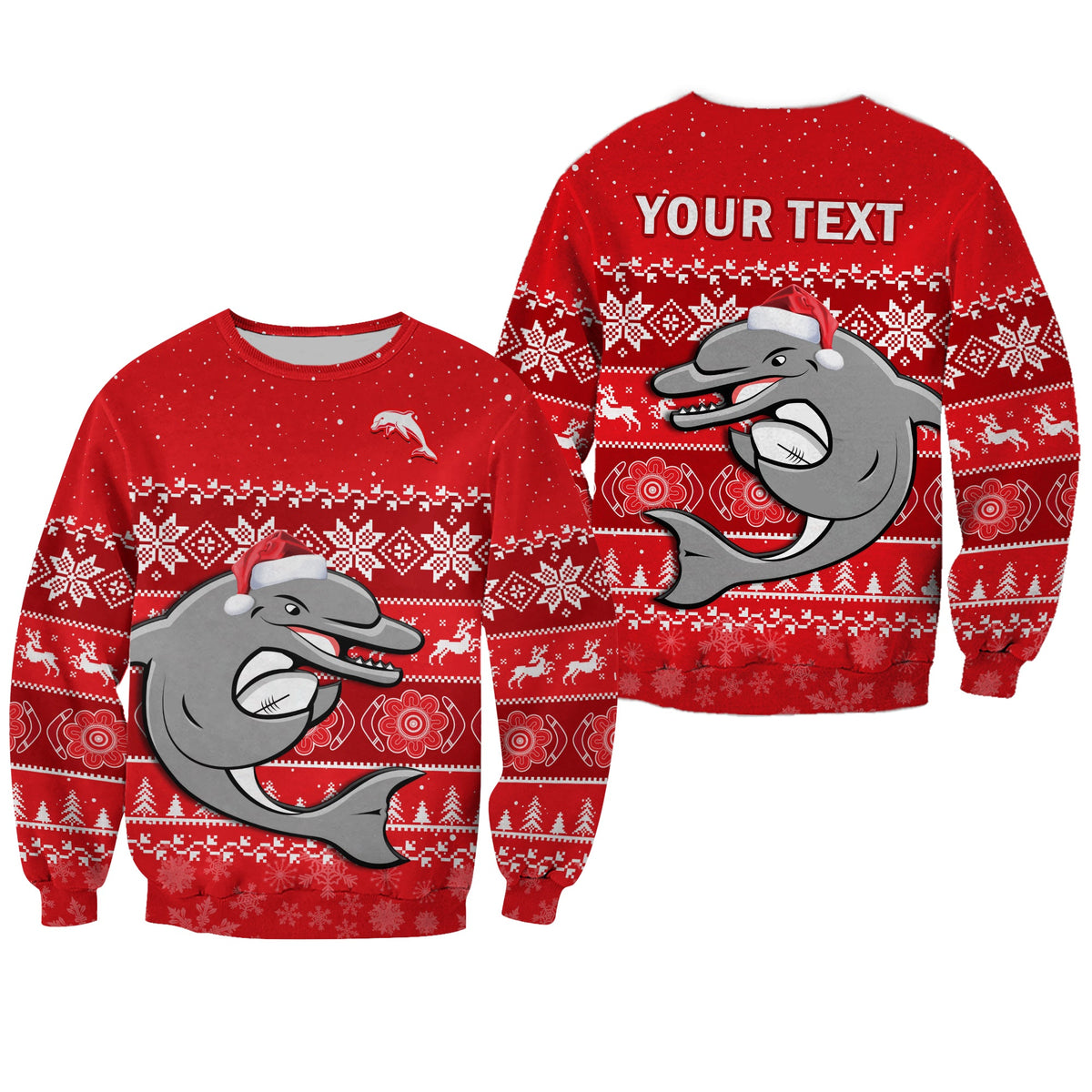 custom-personalised-dolphins-rugby-sweatshirt-indigenous-merry-christmas