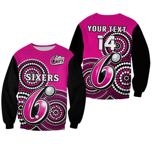 custom-text-and-number-sydney-sixers-cricket-sweatshirt-champions-bbl12-proud-indigenous-art