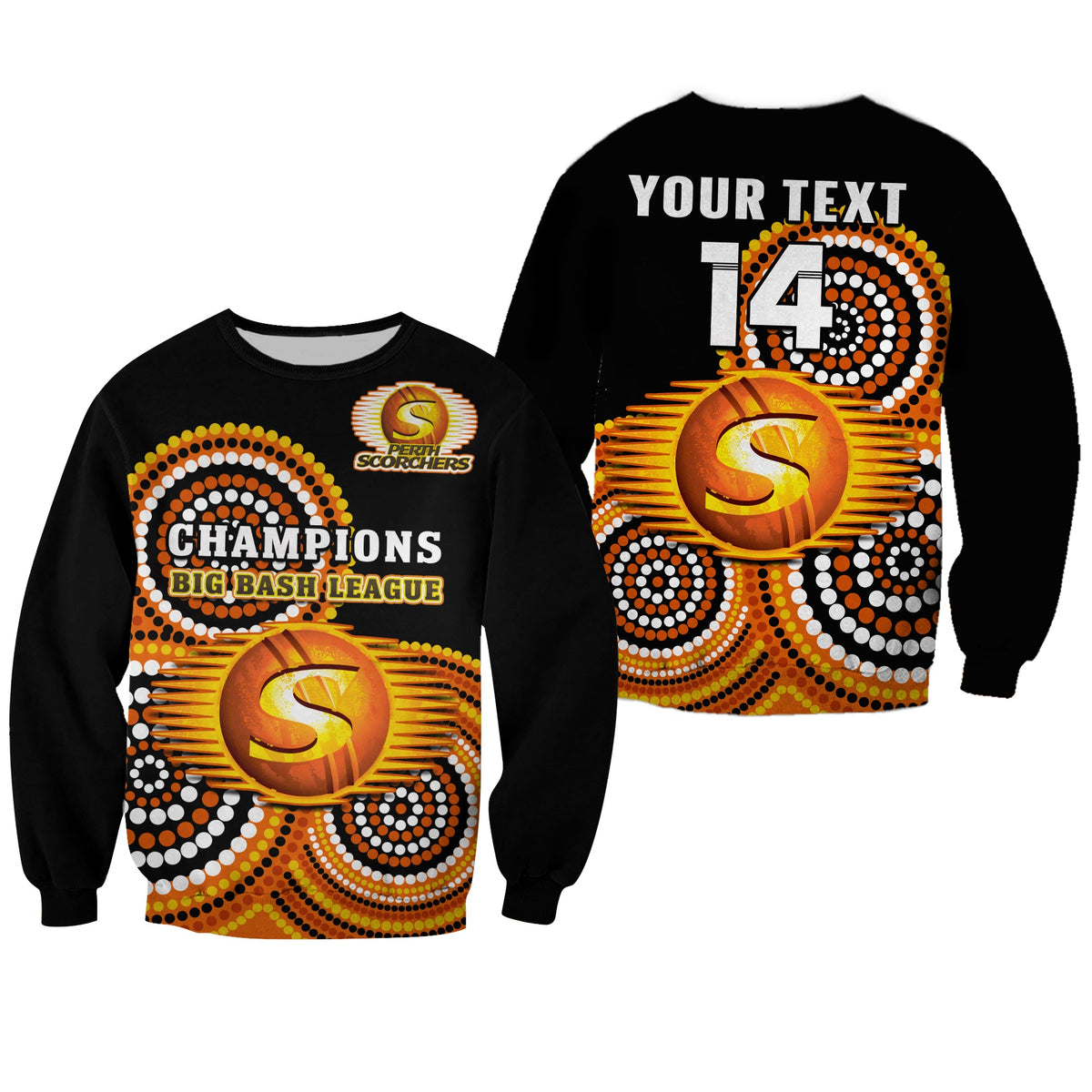 custom-text-and-number-perth-scorchers-cricket-baseball-jacket-champions-bbl12-proud-indigenous-art