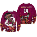 custom-text-and-number-maroons-rugby-sweatshirt-queensland-kangaroo-aboriginal-dot-paintings