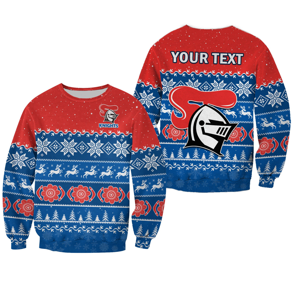 custom-personalised-knights-rugby-sweatshirt-indigenous-newcastle-merry-christmas