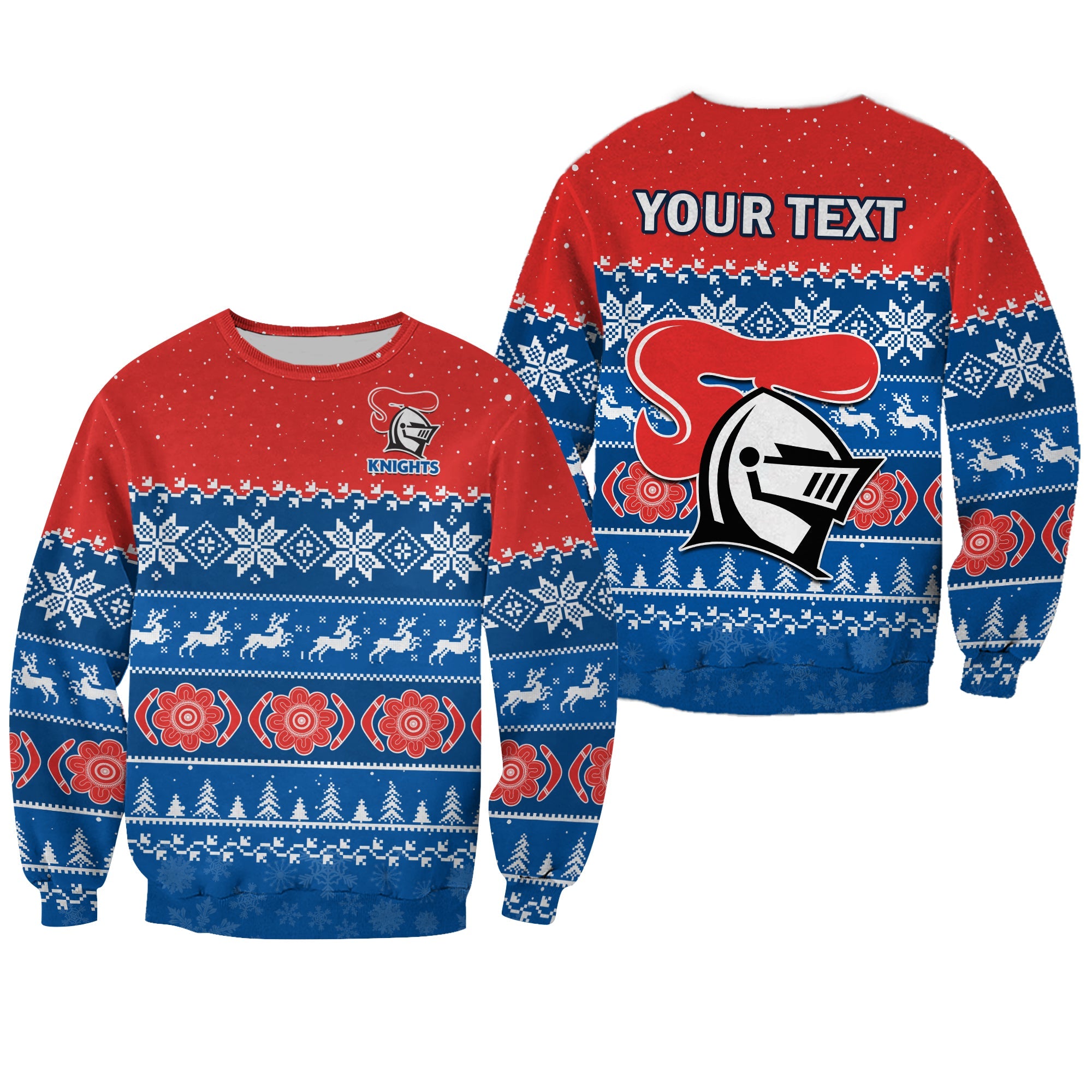 custom-personalised-knights-rugby-sweatshirt-indigenous-newcastle-merry-christmas