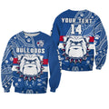 custom-text-and-number-bulldogs-football-sweatshirt-scraggers-1877-aboriginal-dot-painting-newest-version