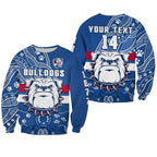 custom-text-and-number-bulldogs-football-sweatshirt-scraggers-1877-aboriginal-dot-painting-newest-version