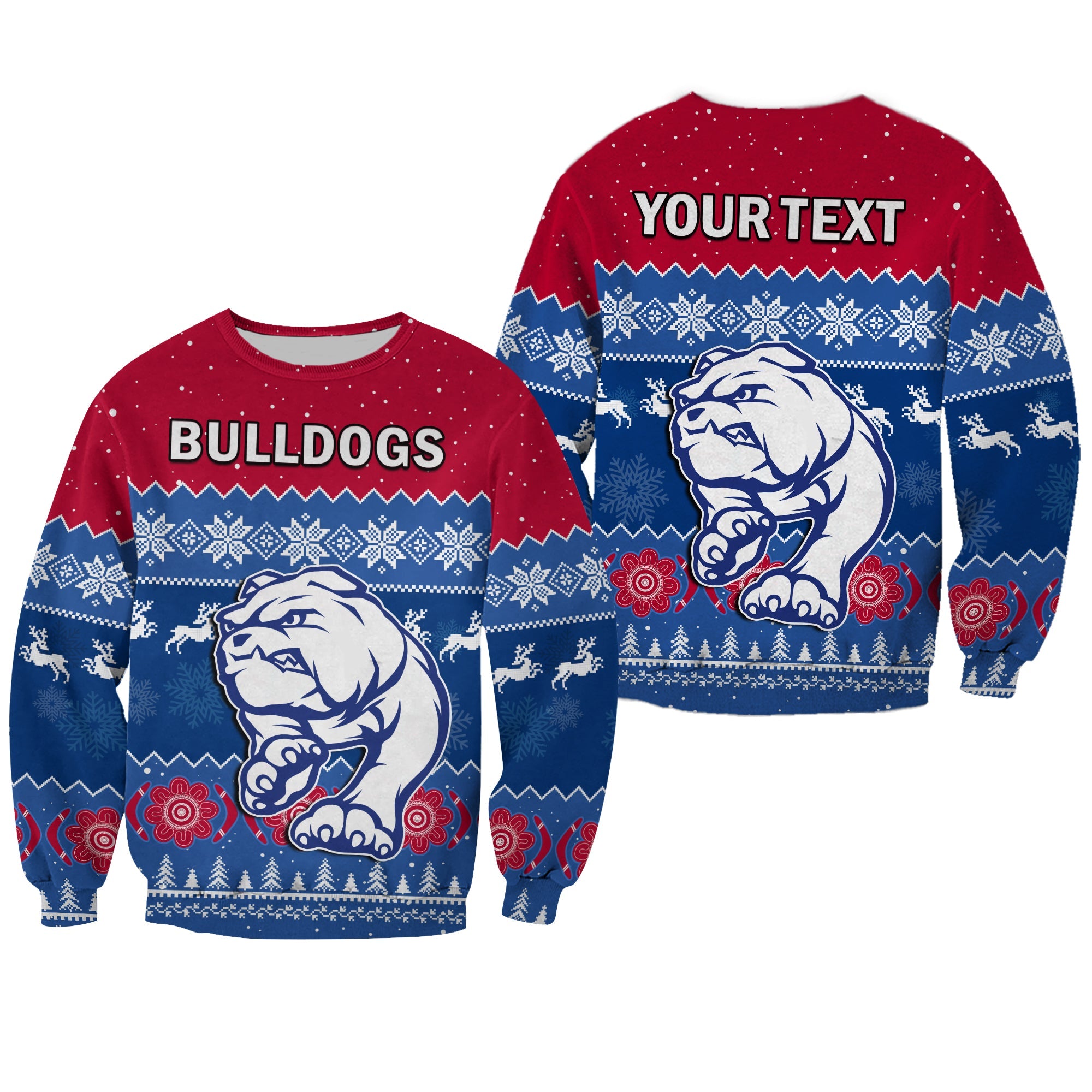 custom-personalised-western-bulldogs-football-sweatshirt-dogs-indigenous-merry-christmas
