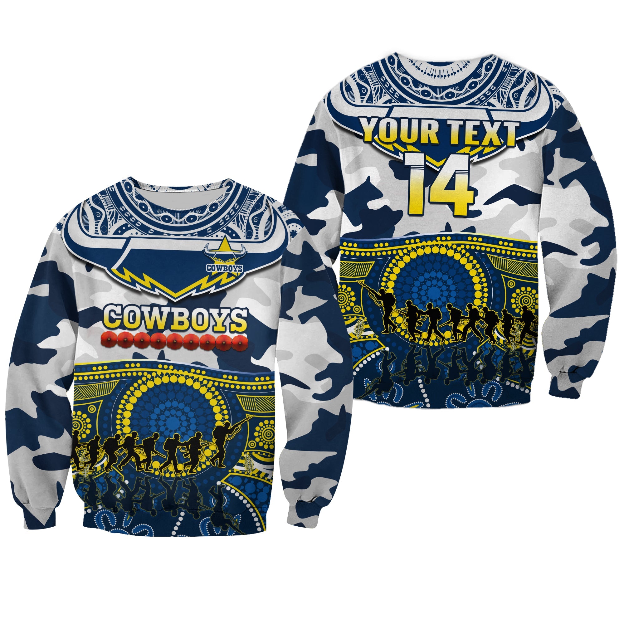 custom-text-and-number-cowboys-rugby-anzac-sweatshirt-indigenous-poppy-mix-camouflage