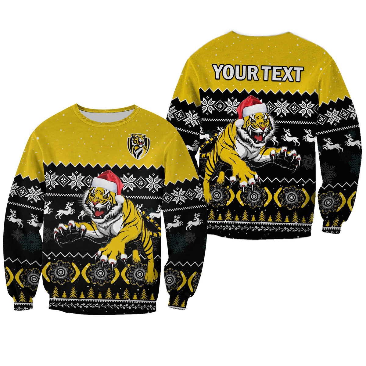 custom-personalised-richmond-football-sweatshirt-tigers-indigenous-merry-christmas