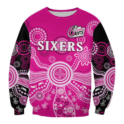 sydney-sixers-sweatshirt-cricket-indigenous-australian-art-ver01