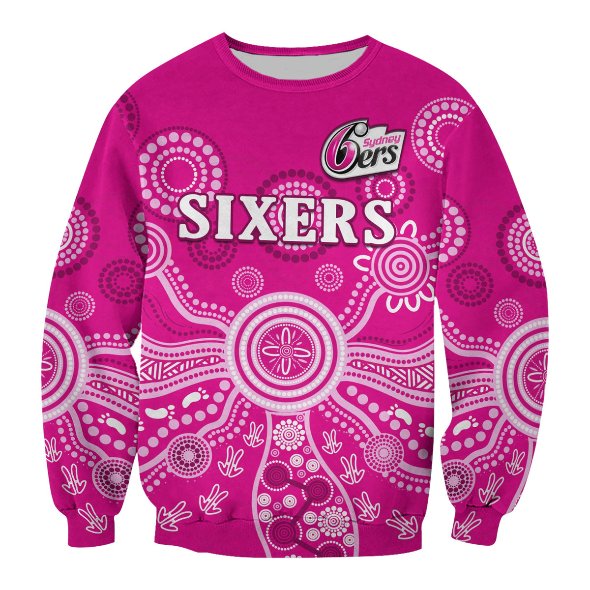 sydney-sixers-sweatshirt-cricket-indigenous-australian-art-ver02