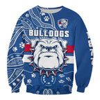 custom-text-and-number-bulldogs-football-sweatshirt-scraggers-1877-aboriginal-dot-painting-newest-version