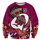 custom-text-and-number-maroons-rugby-sweatshirt-queensland-kangaroo-aboriginal-dot-paintings