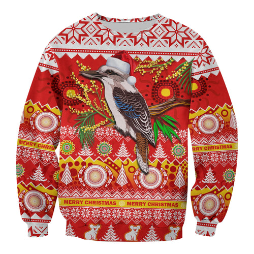 australia-sweatshirt-kookaburra-mix-golden-wattle-aboriginal-art-merry-christmas