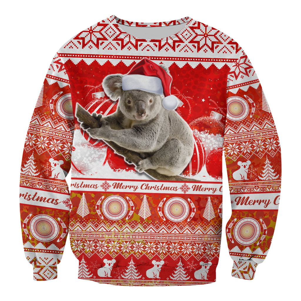 australia-sweatshirt-koala-aboriginal-painting-merry-christmas
