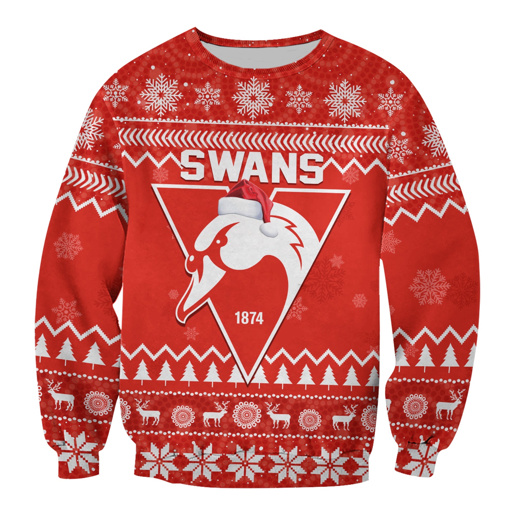 custom-personalised-swans-football-christmas-sweatshirt-sydney-indigenous-merry-xmas