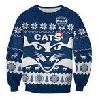 cats-football-christmas-sweatshirt-geelong-aboriginal-painting