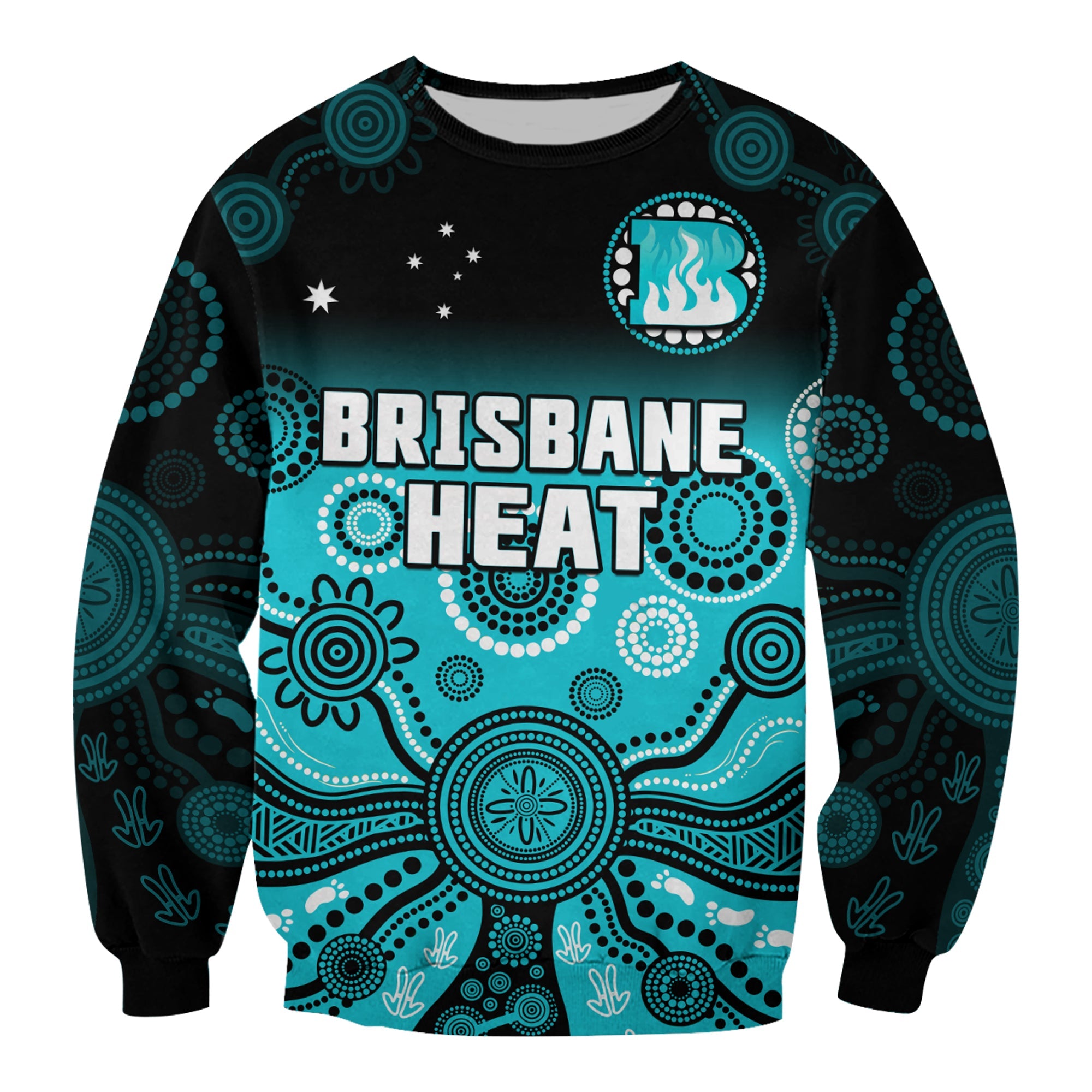 brisbane-heat-sweatshirt-gradient-aboriginal-dot-painting