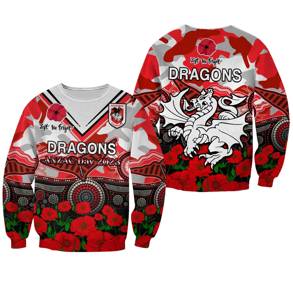 dragons-rugby-anzac-2023-sweatshirt-aboriginal-mix-poppy-lest-we-forget
