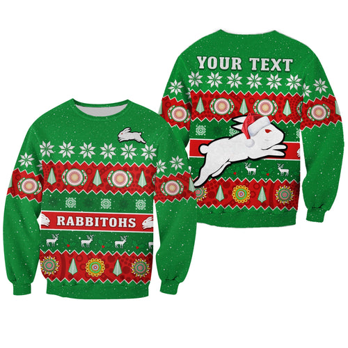custom-personalised-rabbitohs-christmas-sweatshirt-souths-aboriginal-art-merry-xmas