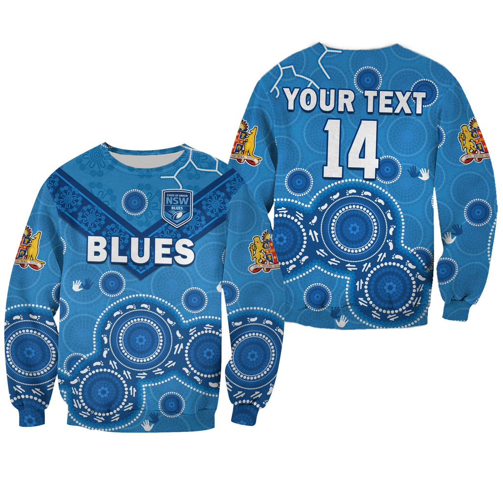 custom-text-and-number-nsw-blues-rugby-sweatshirt-new-south-wales-aboriginal-dot-painting-unique-version