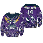custom-text-and-number-melbourne-storm-rugby-sweatshirt-indigenous-boomerang-gradient-style