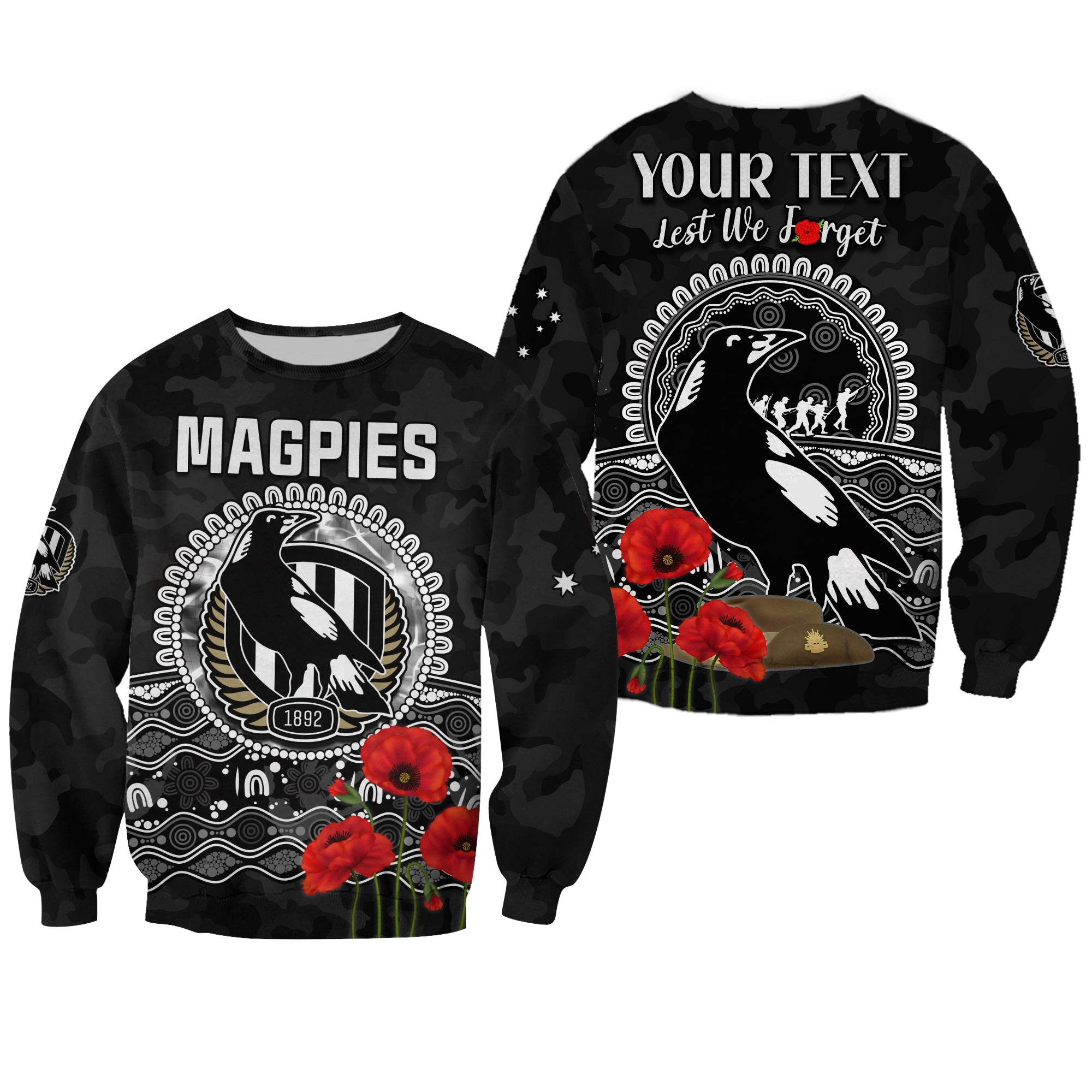 custom-personalised-magpies-football-anzac-day-sweatshirt-speical-poppy-mix-aboriginal