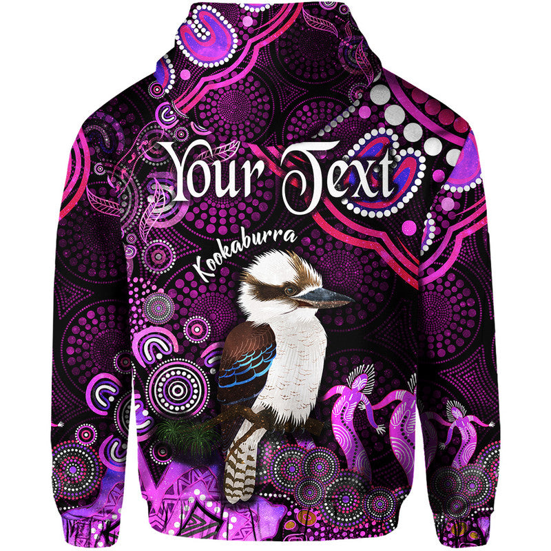 custom-personalised-australian-astrology-zip-up-and-pullover-hoodie-sagittarius-kookaburra-zodiac-aboriginal-vibes-pink