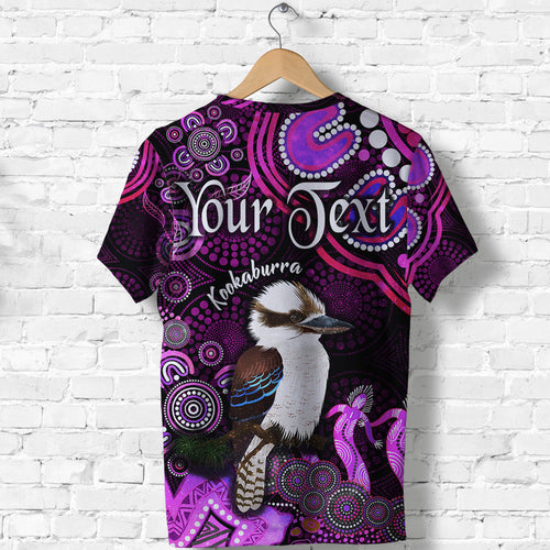 custom-personalised-australian-astrology-t-shirt-sagittarius-kookaburra-zodiac-aboriginal-vibes-pink
