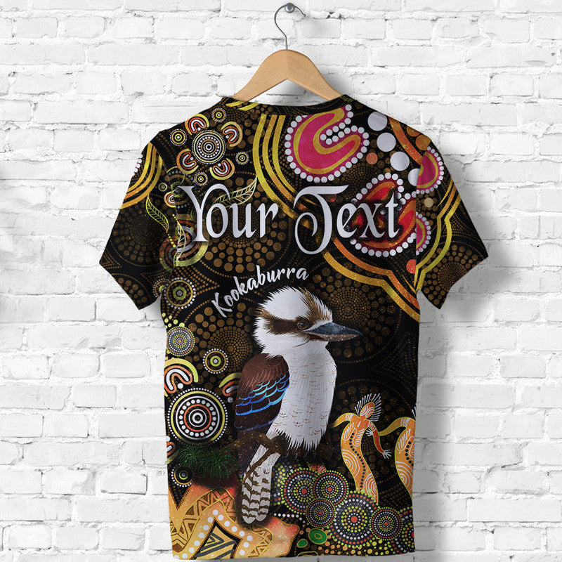 custom-personalised-australian-astrology-t-shirt-sagittarius-kookaburra-zodiac-aboriginal-vibes-gold
