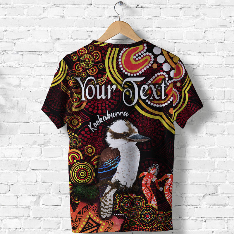 custom-personalised-australian-astrology-t-shirt-sagittarius-kookaburra-zodiac-aboriginal-vibes-red